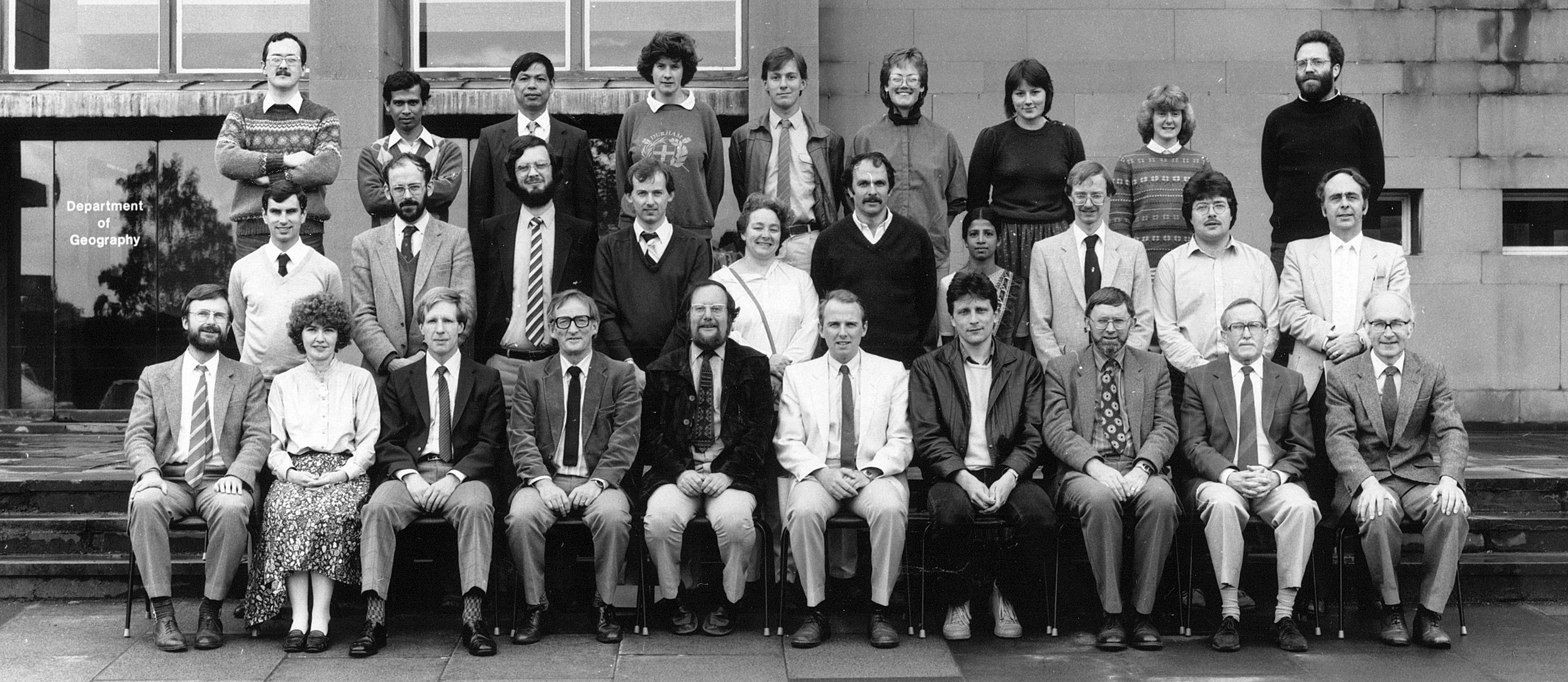Geography Department Postgraduate Group Photo from 1985