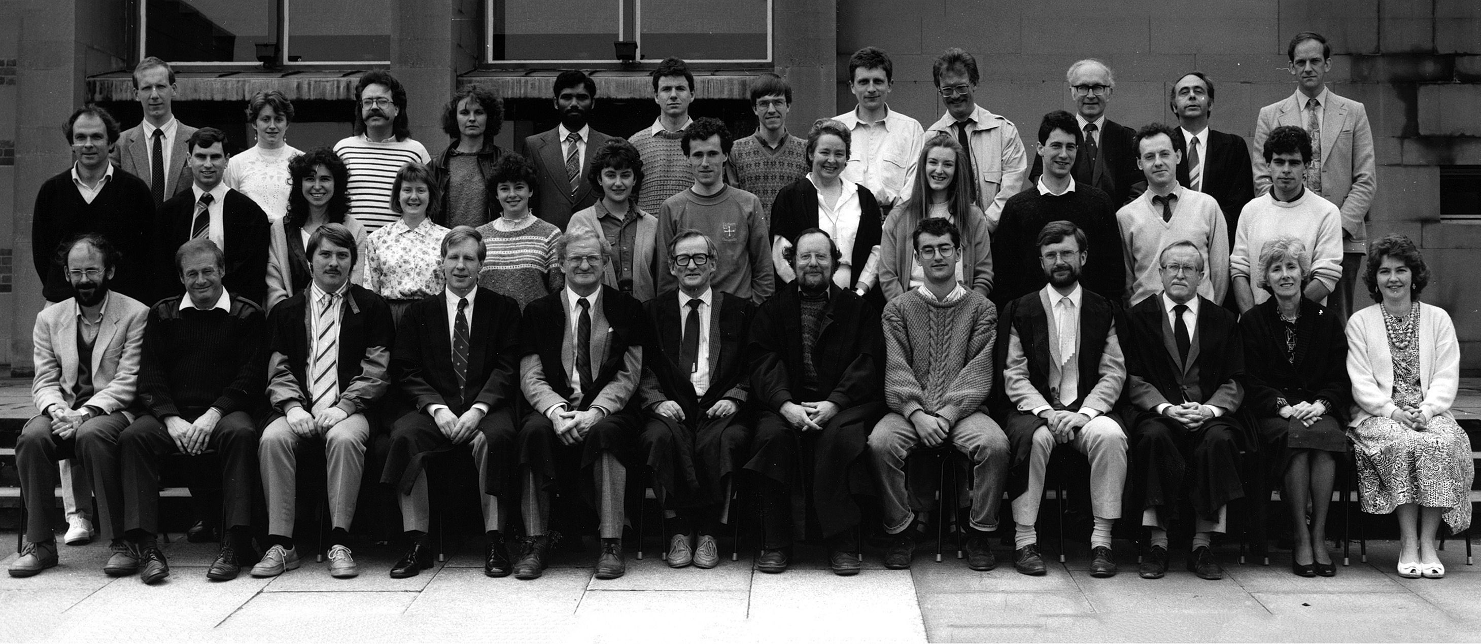 Geography Department Postgraduate Group Photo from 1988