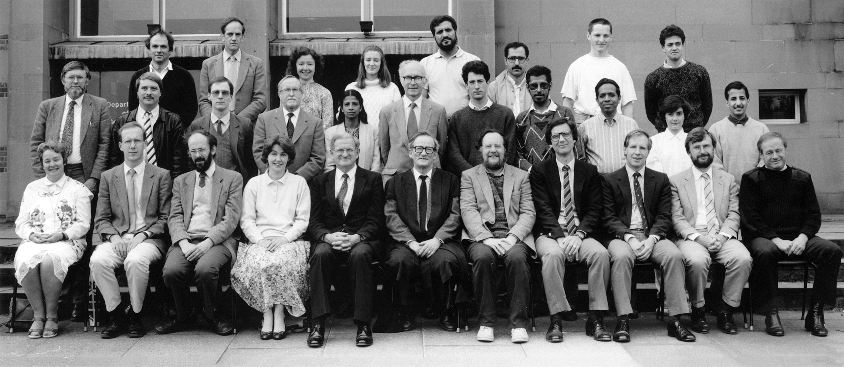 Geography Department Postgraduate Group Photo from 1989