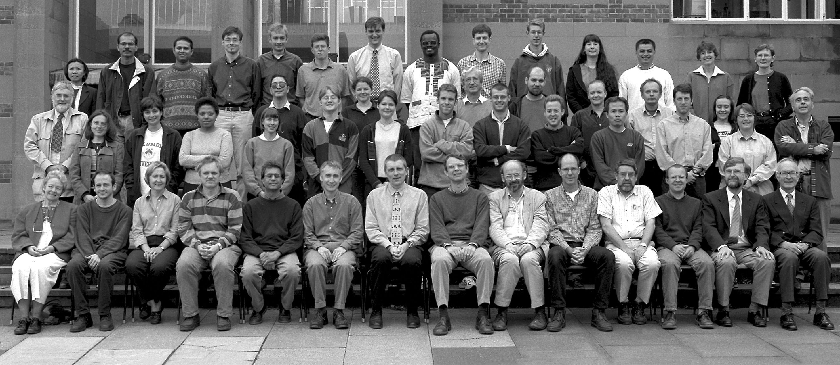 Geography Department Postgraduate Group Photo from 1999