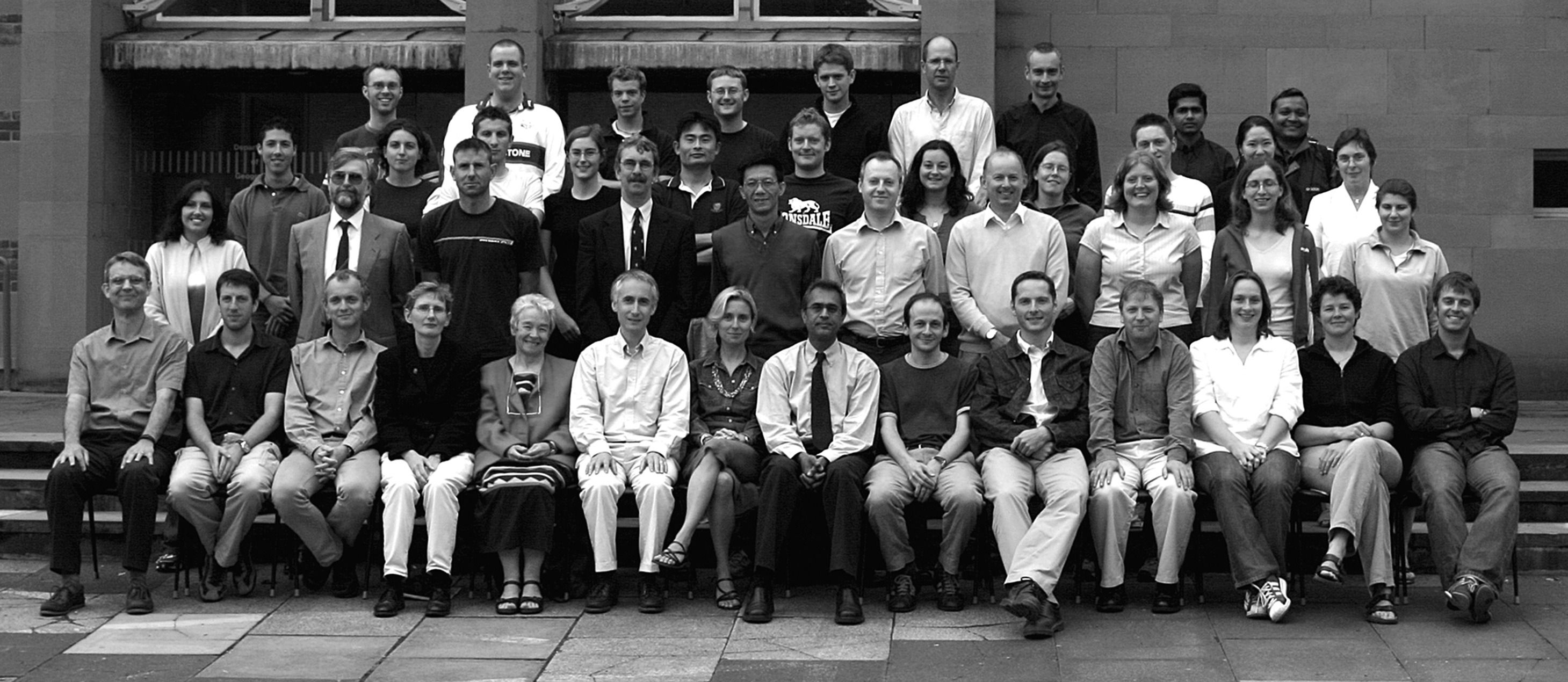 Geography Department Postgraduate Group Photo from 2003
