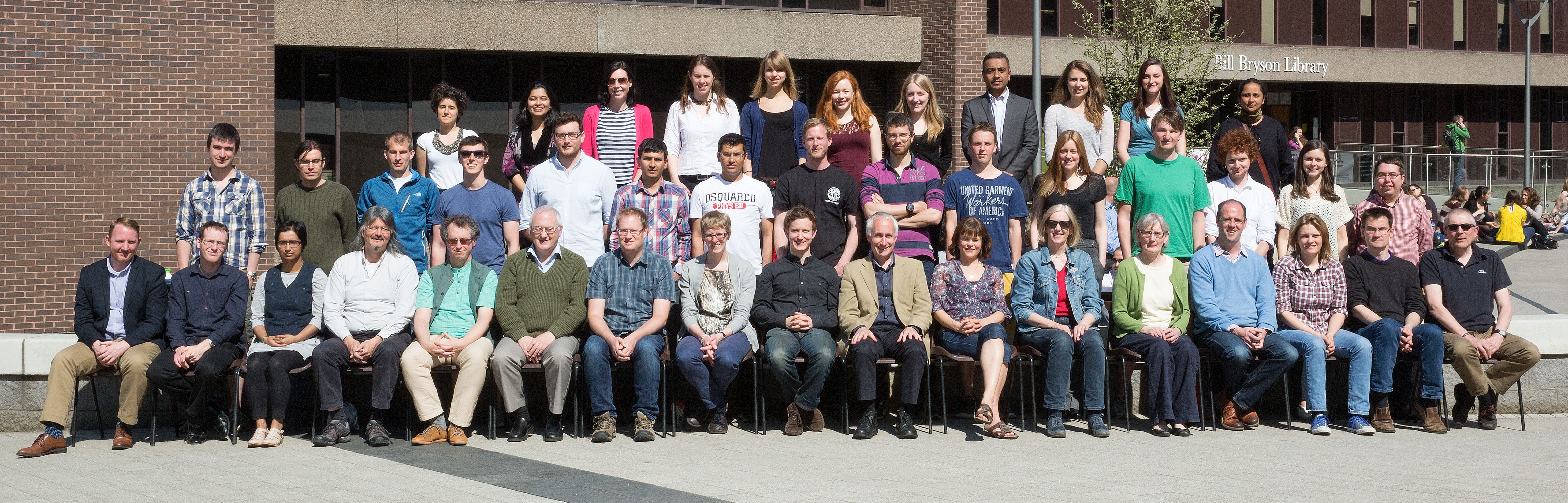 Geography Department Postgraduate Group Photo from 2015
