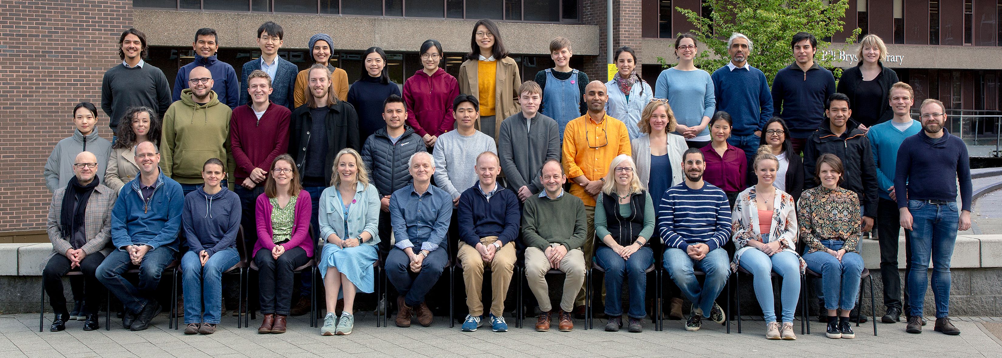 Geography Department Postgraduate Group Photo from 2019