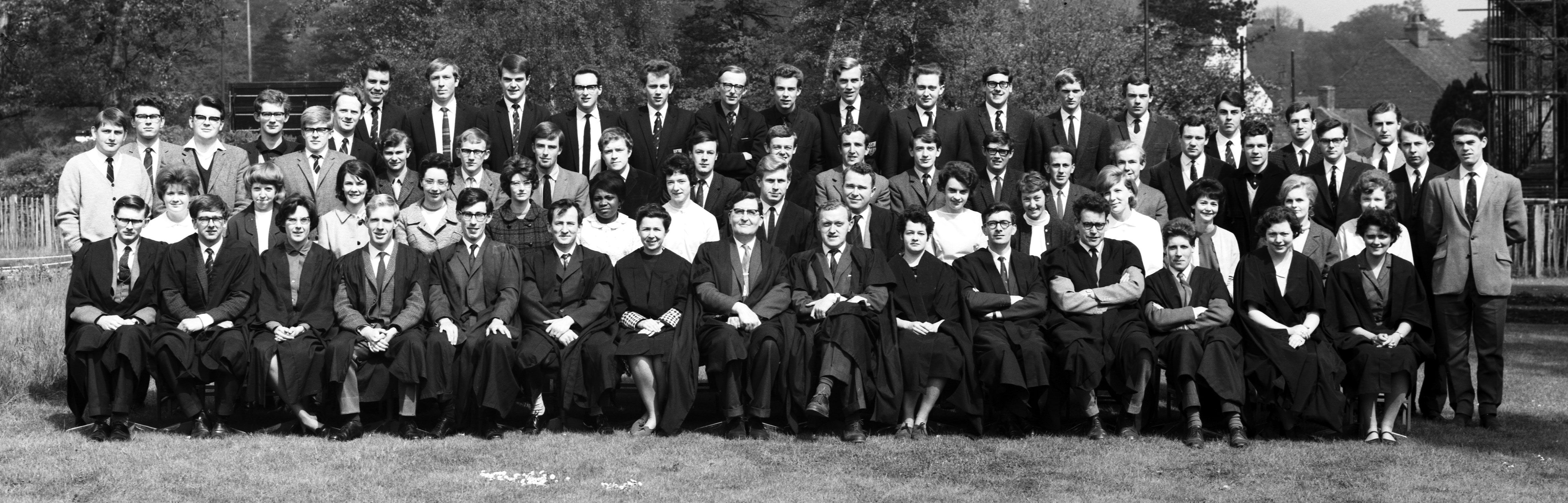 Geography Department Undergraduate Group photo from 1965