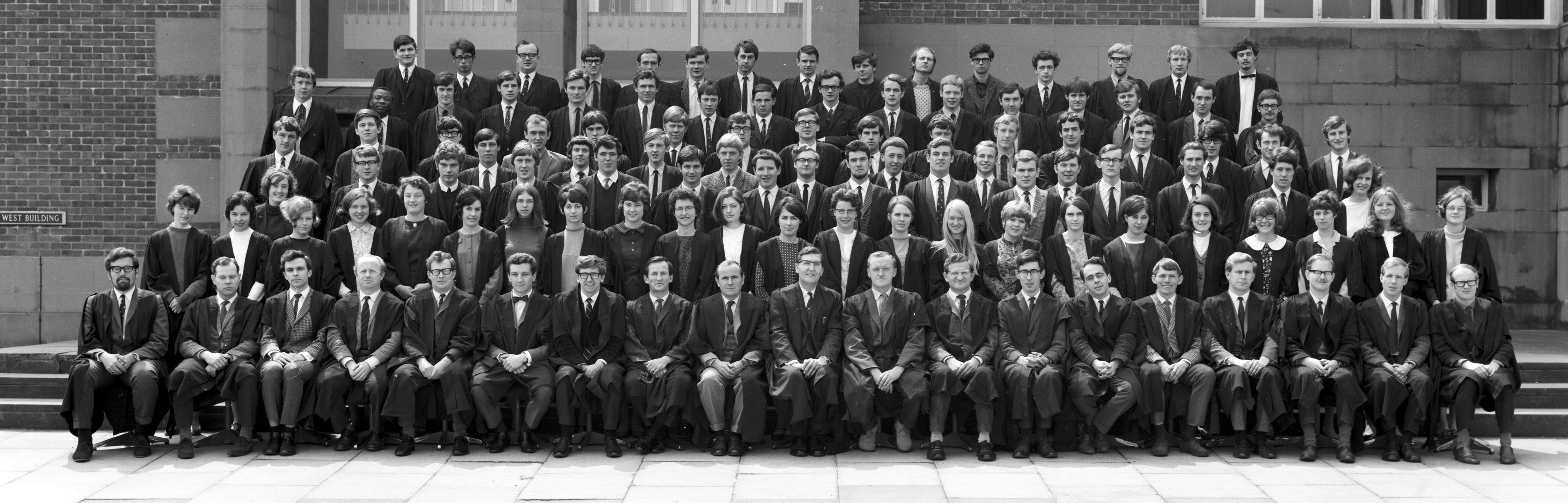 Geography Department Undergraduate Group photo from 1968