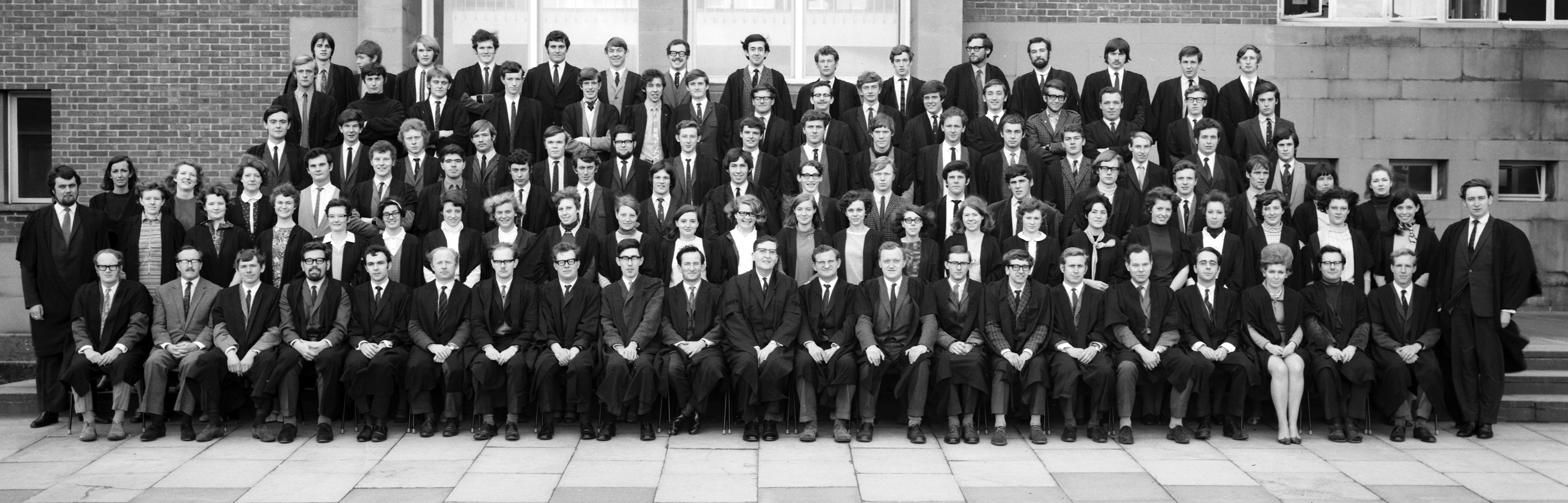 Geography Department Undergraduate Group photo from 1969