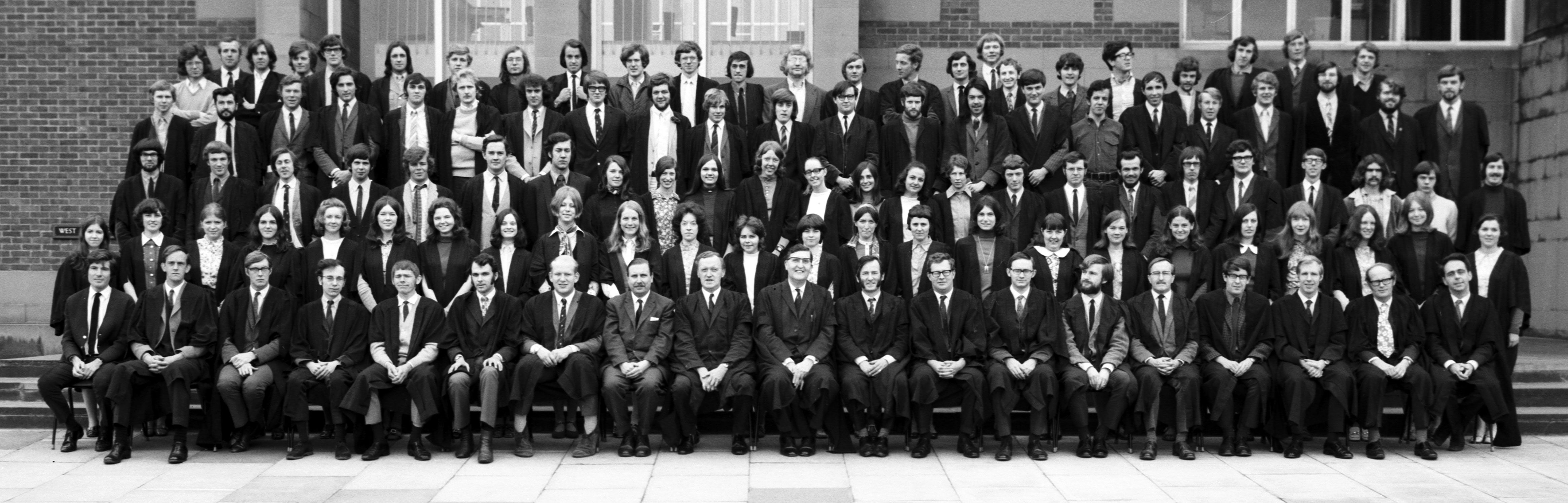 Geography Department Undergraduate Group photo from 1971