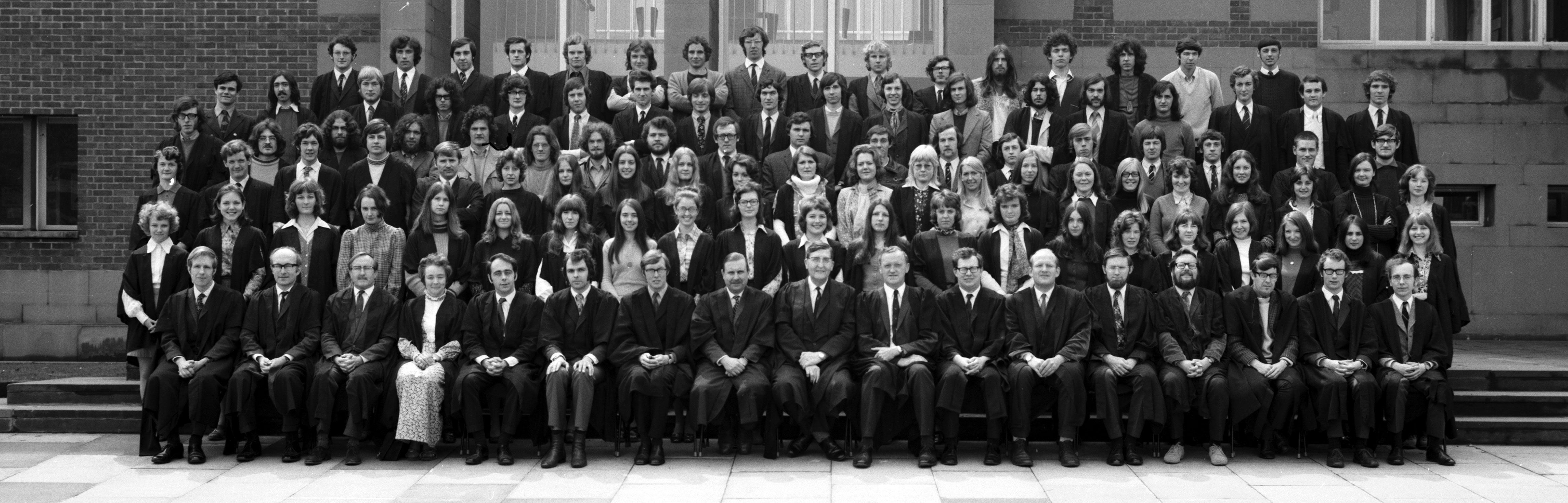 Geography Department Undergraduate Group photo from 1972