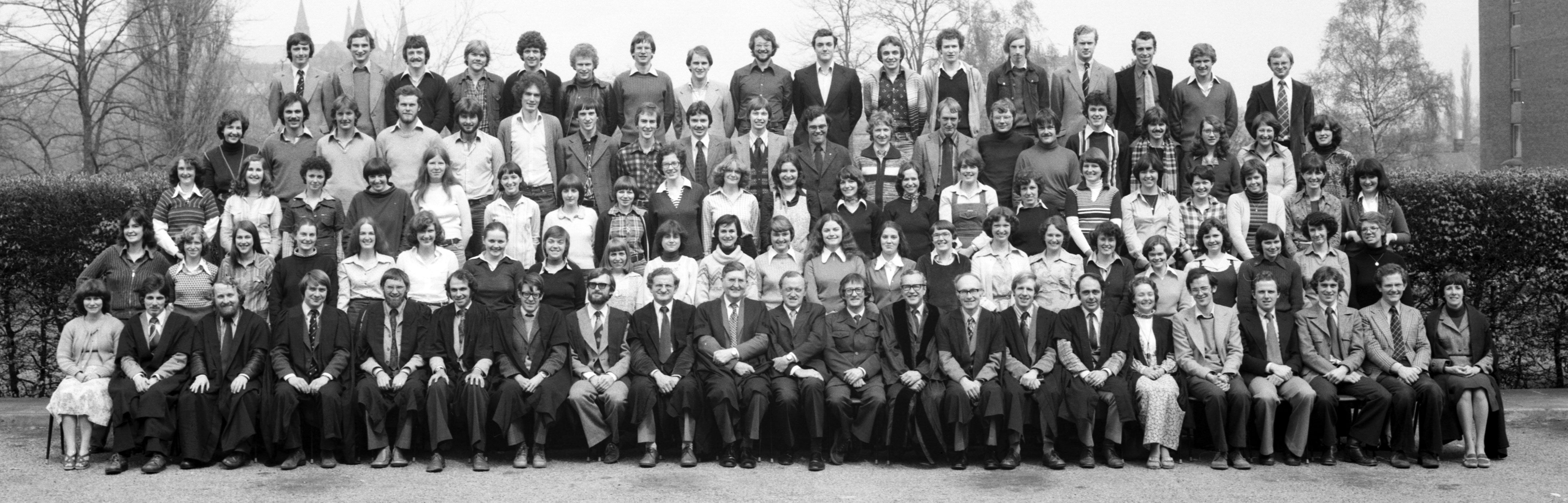 Geography Department Undergraduate Group photo from 1978