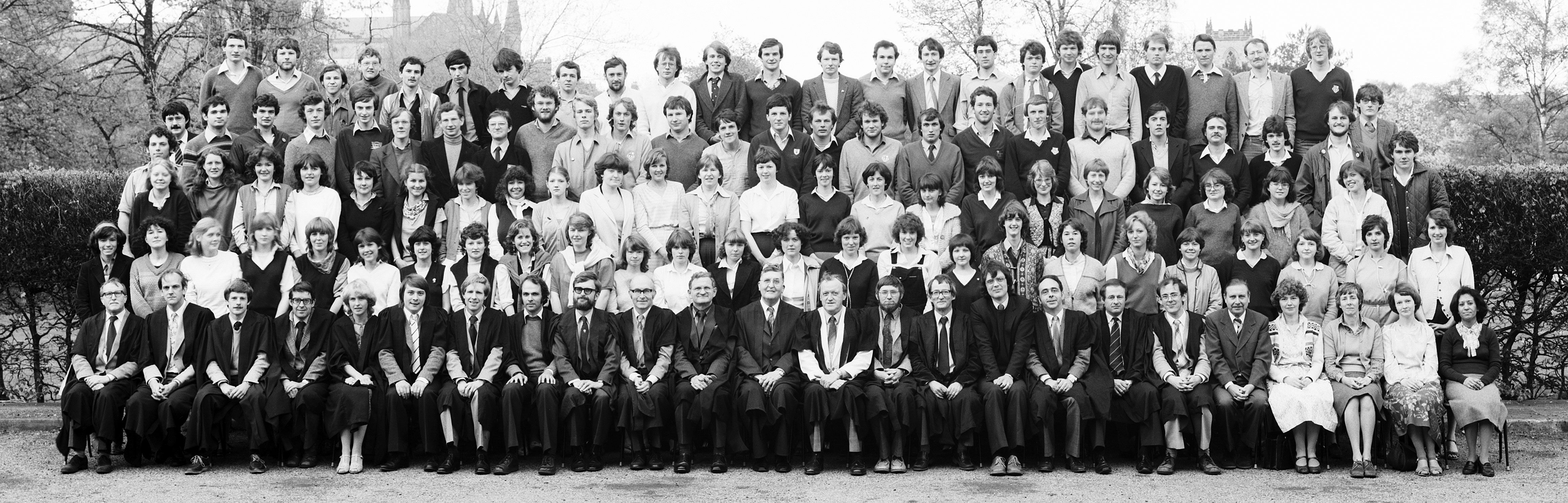 Geography Department Undergraduate Group photo from 1981