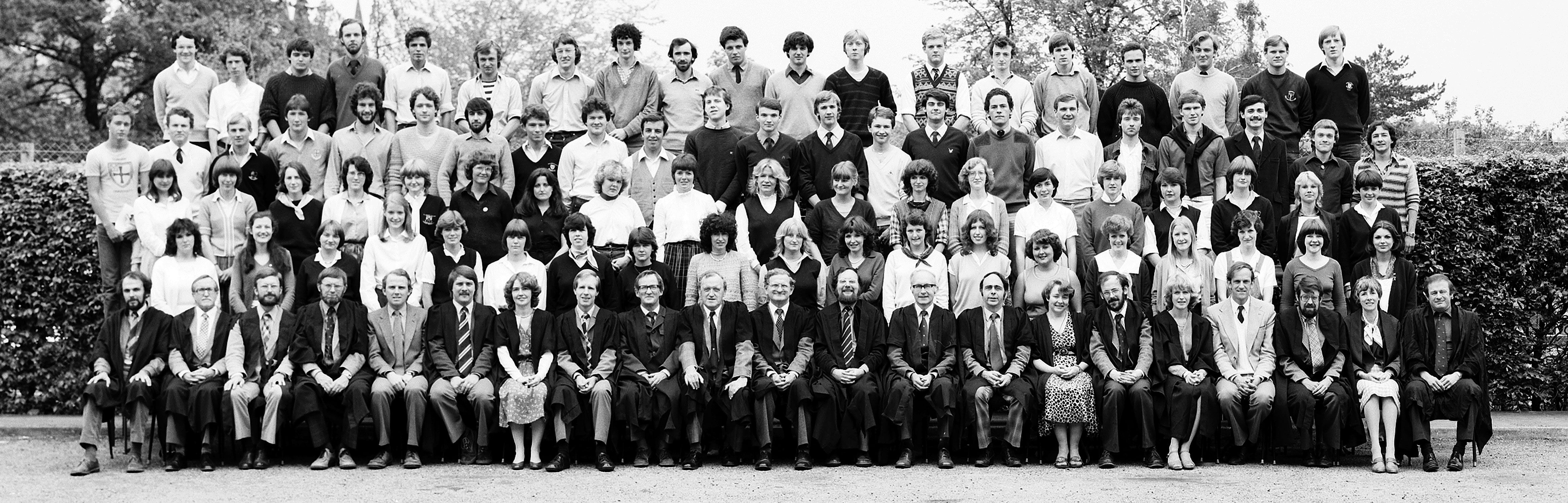 Geography Department Undergraduate Group photo from 1982