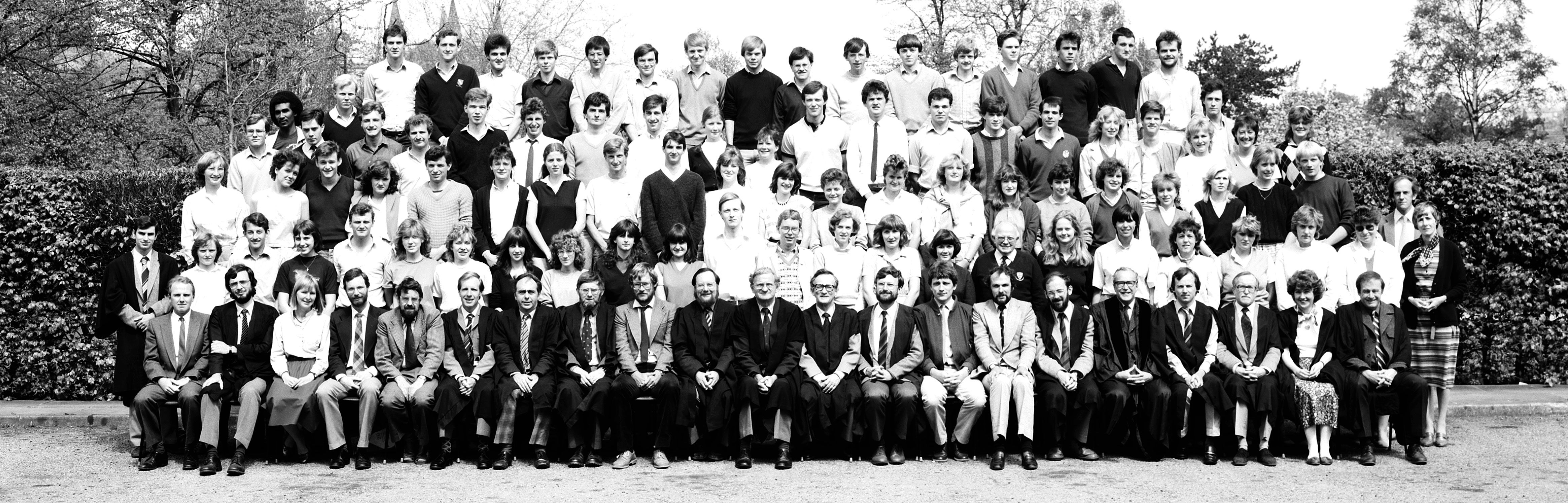 Geography Department Undergraduate Group photo from 1984