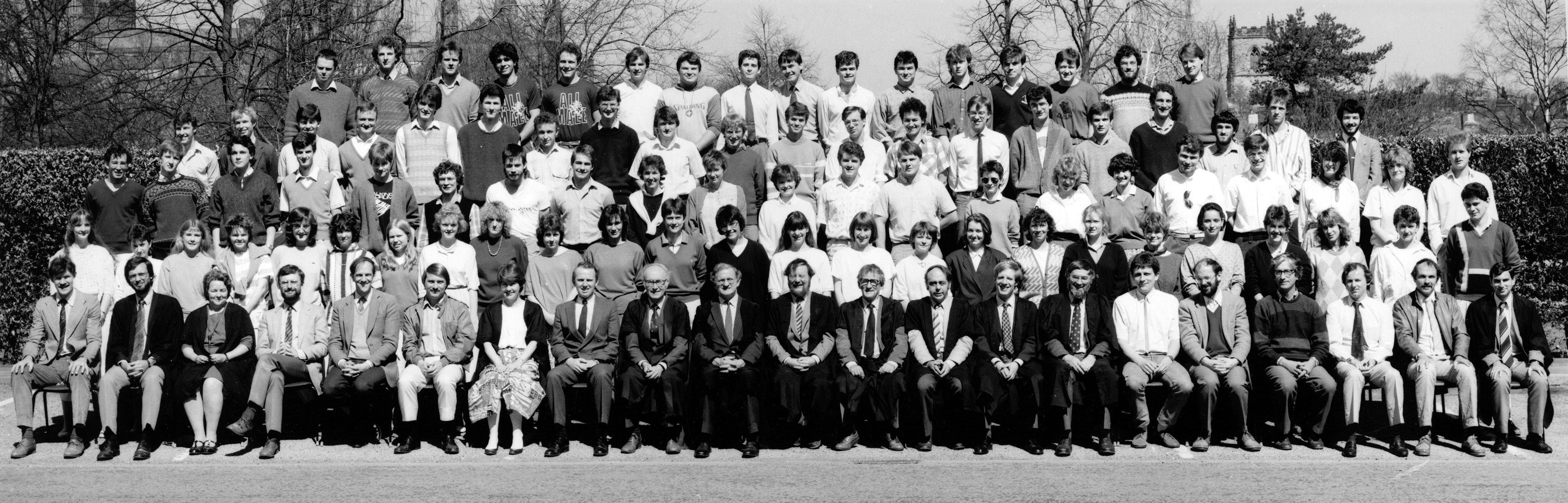 Geography Department Undergraduate Group photo from 1986