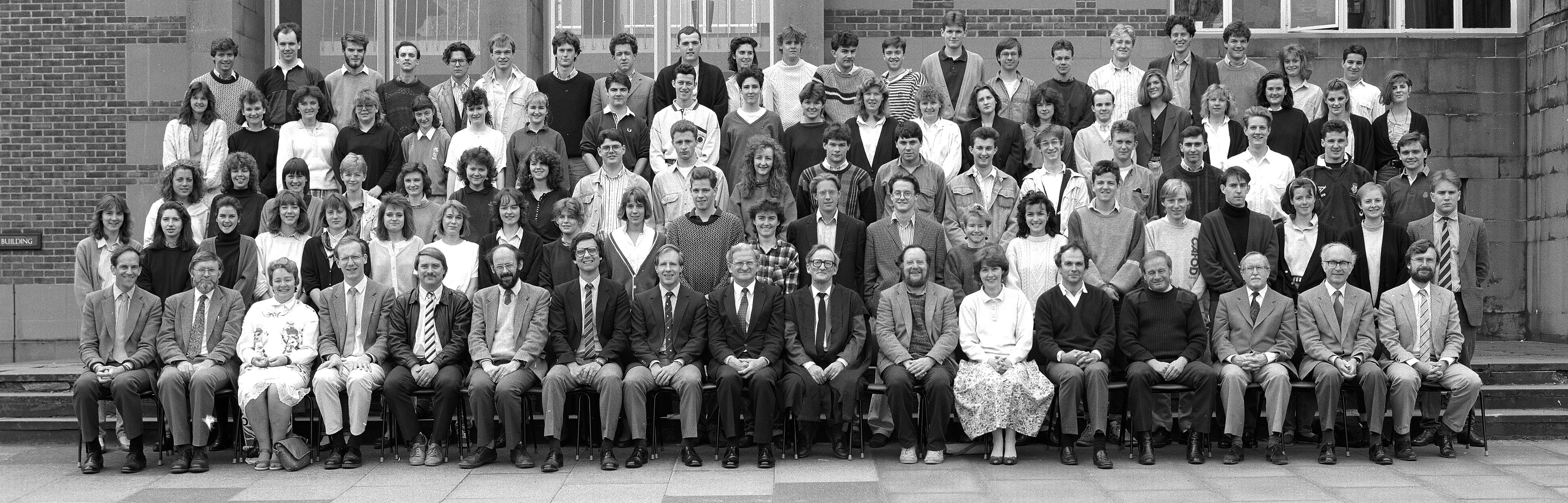 Geography Department Undergraduate Group photo from 1989