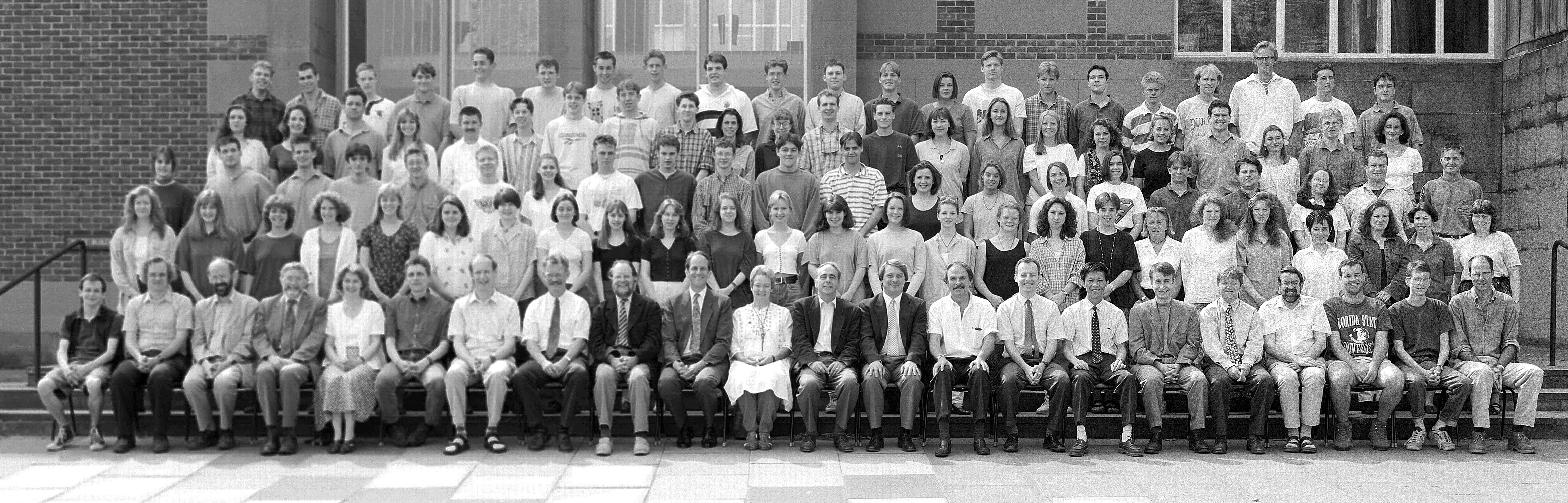 Geography Department Undergraduate Group photo from 1995
