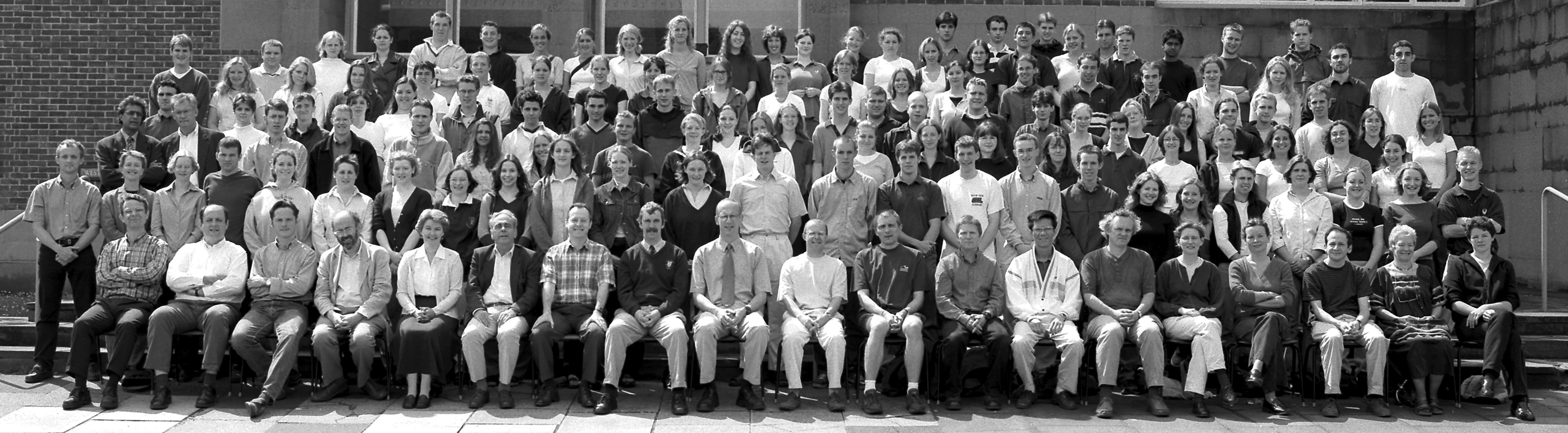 Geography Department Undergraduate Group photo from 2000