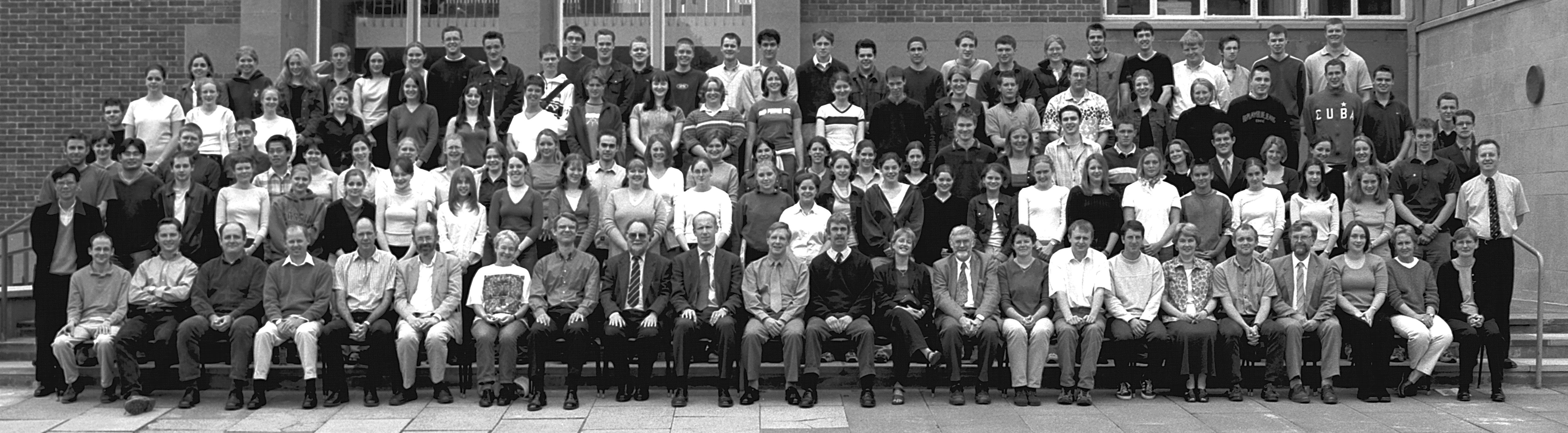 Geography Department Undergraduate Group photo from 2001