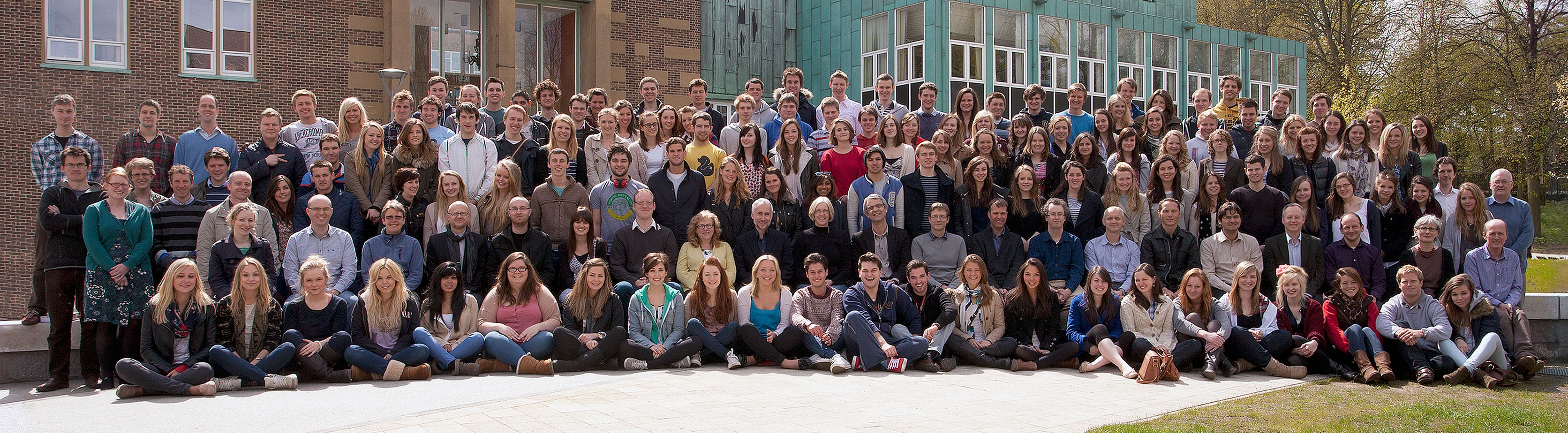 Geography Department Undergraduate Group photo from 2012