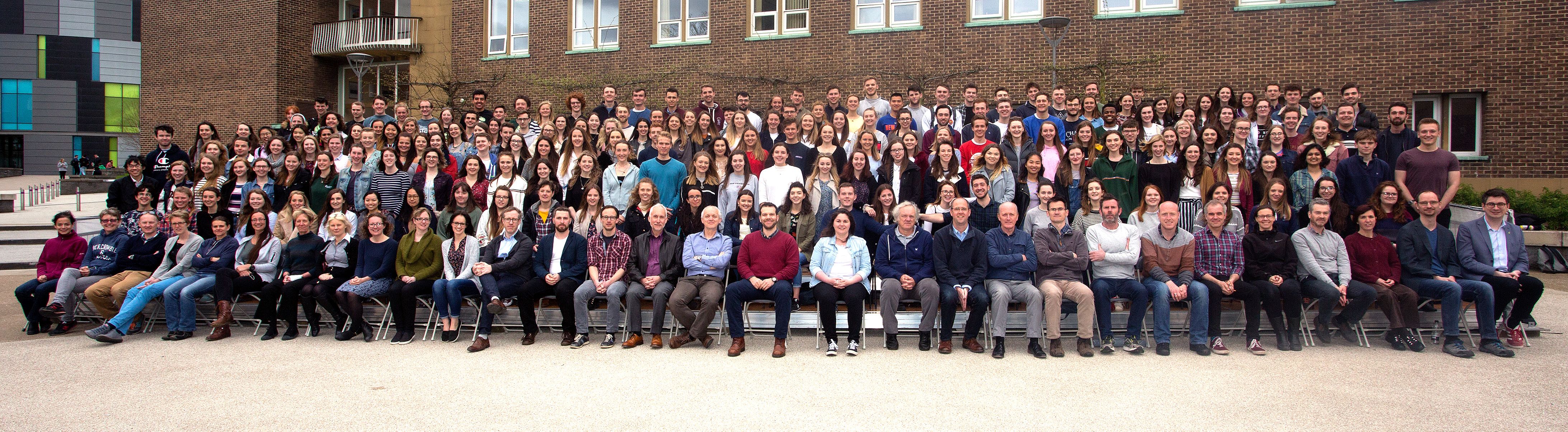 Geography Department Undergraduate Group photo from 2018