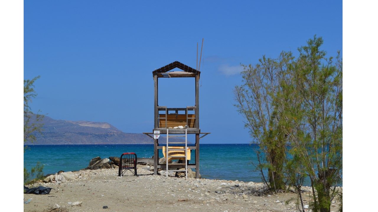 Crete, sea level, beach