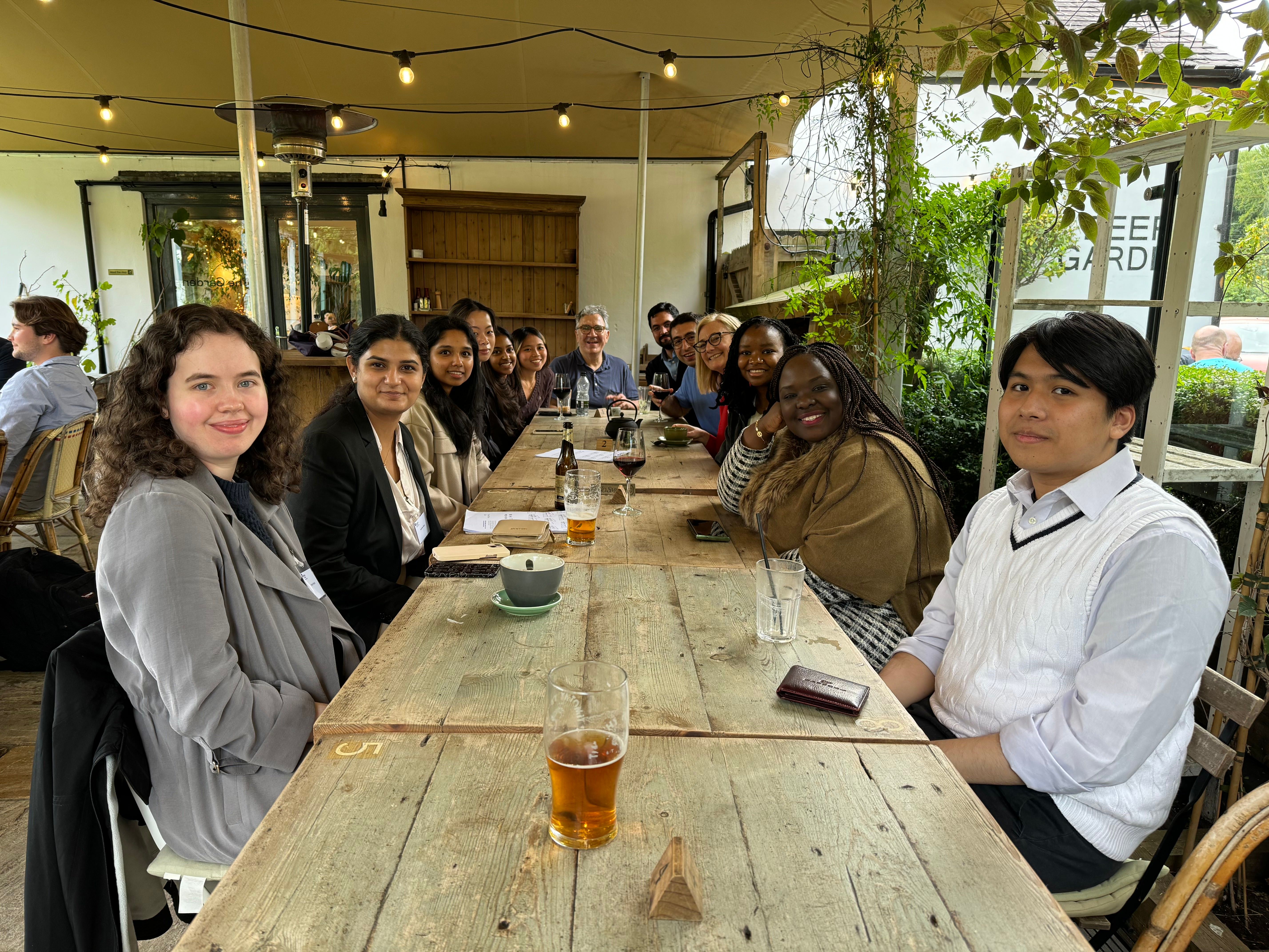 A group of students having lunch