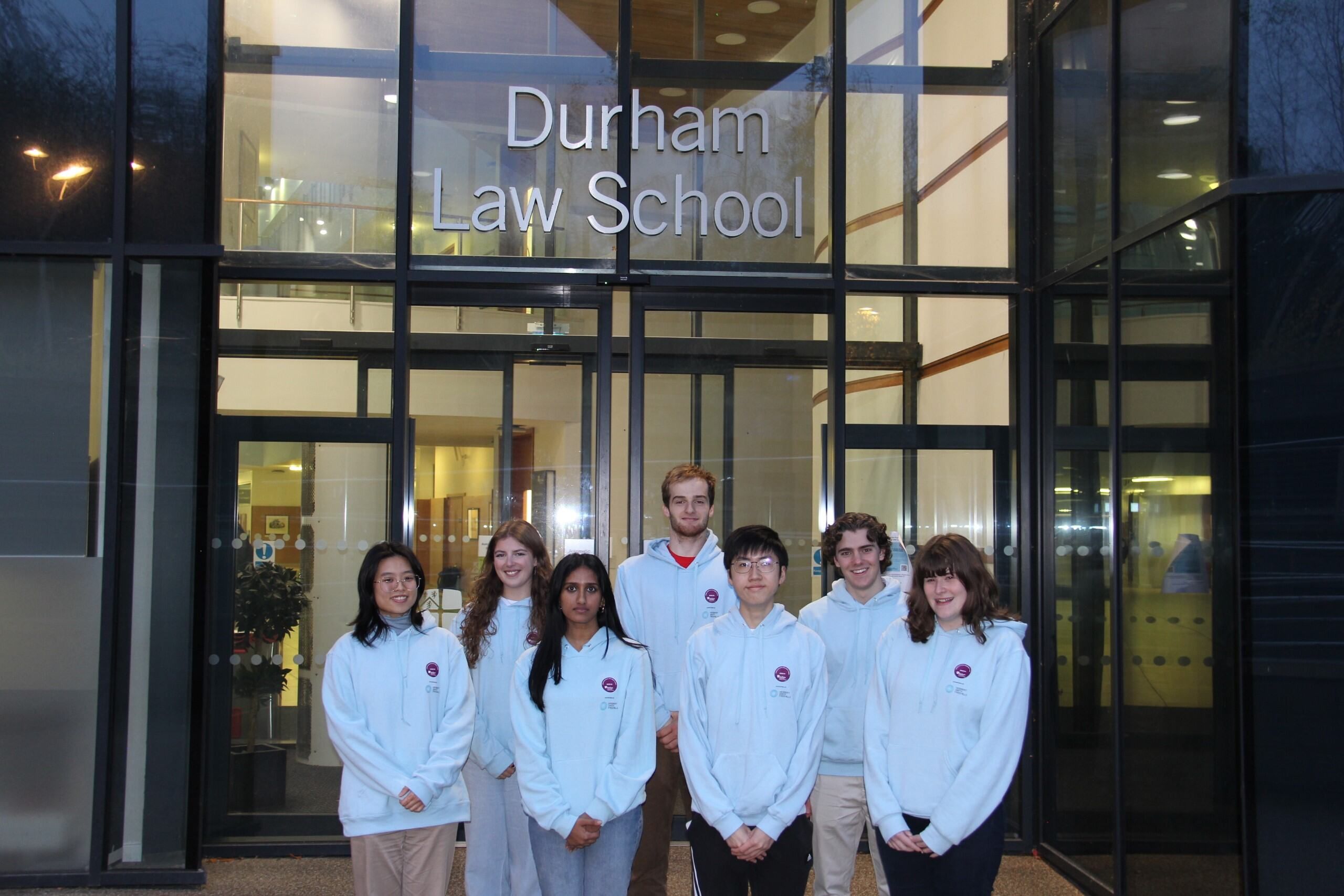 Some of the 2023/24 Employability Course finishers wearing hoodies designed by Course finisher, Elise Clayton (second from left) and financed by the Course sponsors, Herbert Smith Freehills