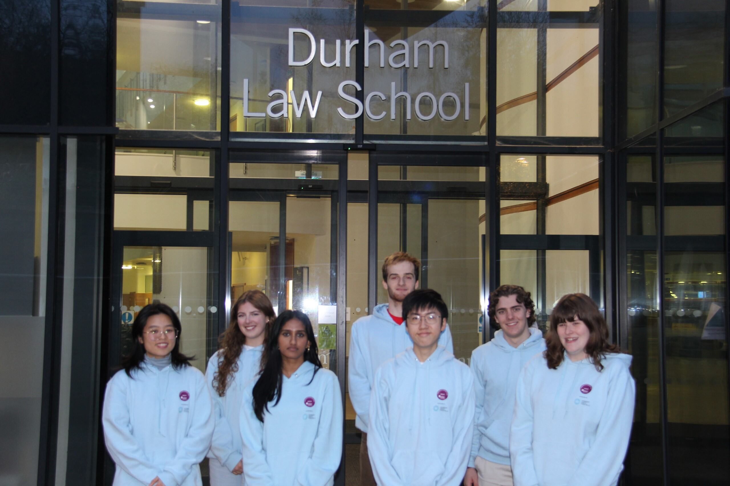 Some of the 2023/24 Employability Course finishers wearing hoodies designed by Course finisher, Elise Clayton (second from left) and financed by the Course sponsors, Herbert Smith Freehills