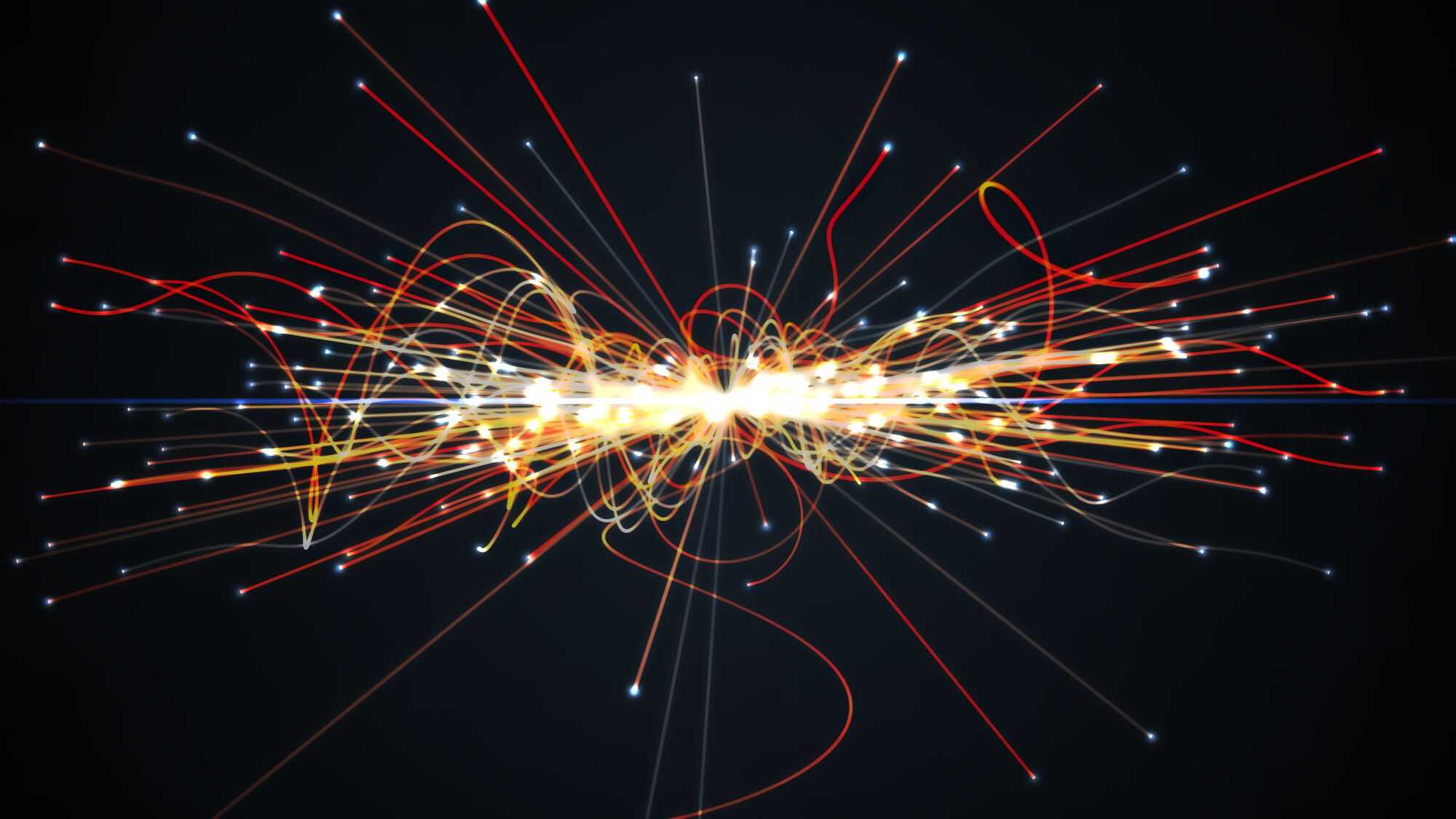 Particles collision in Hadron Collider
