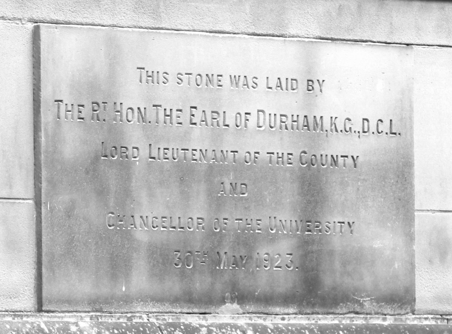 Dawson Building foundation stone