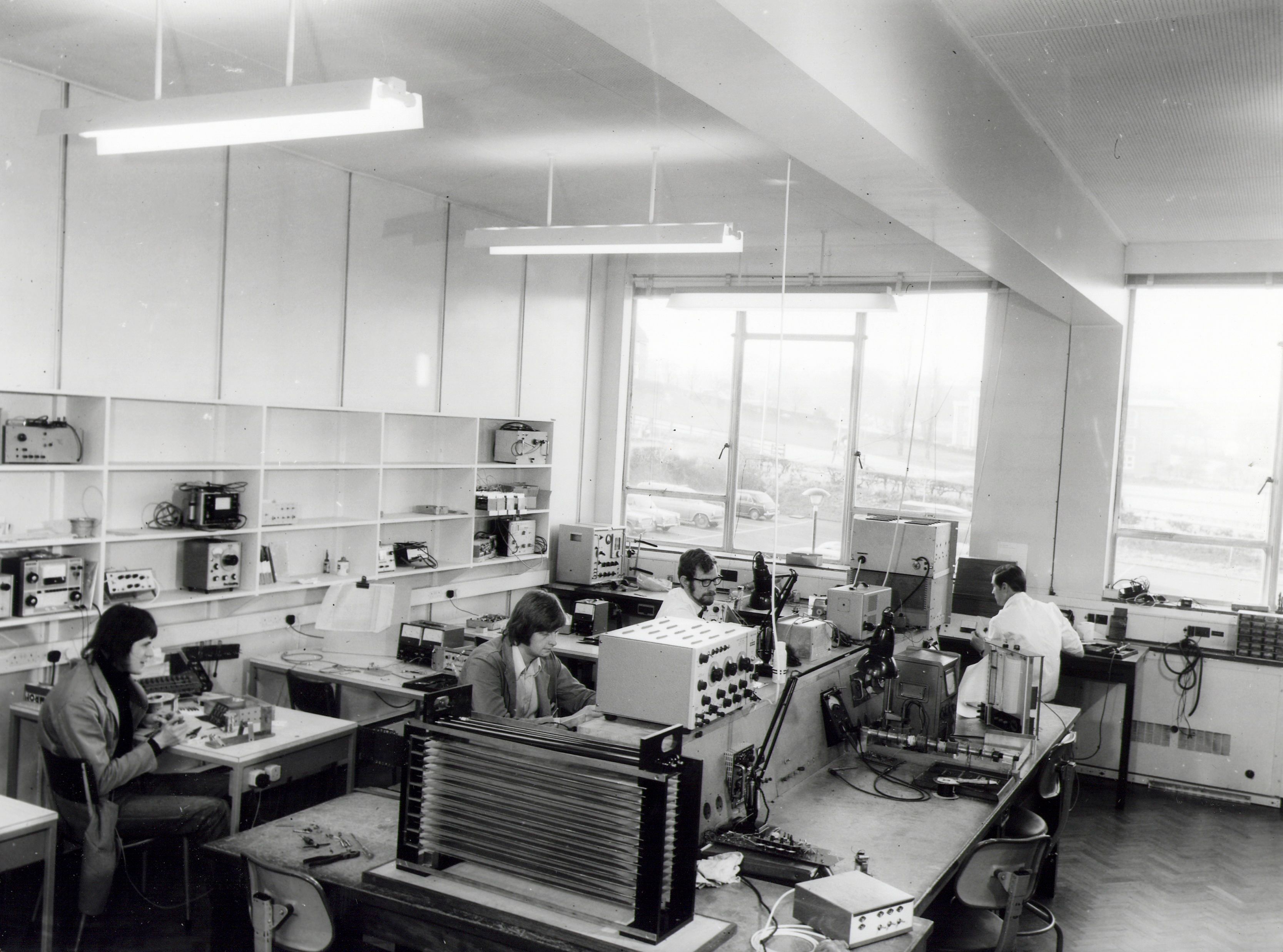 Physics Electronics workshop taken in 1960s or 70s