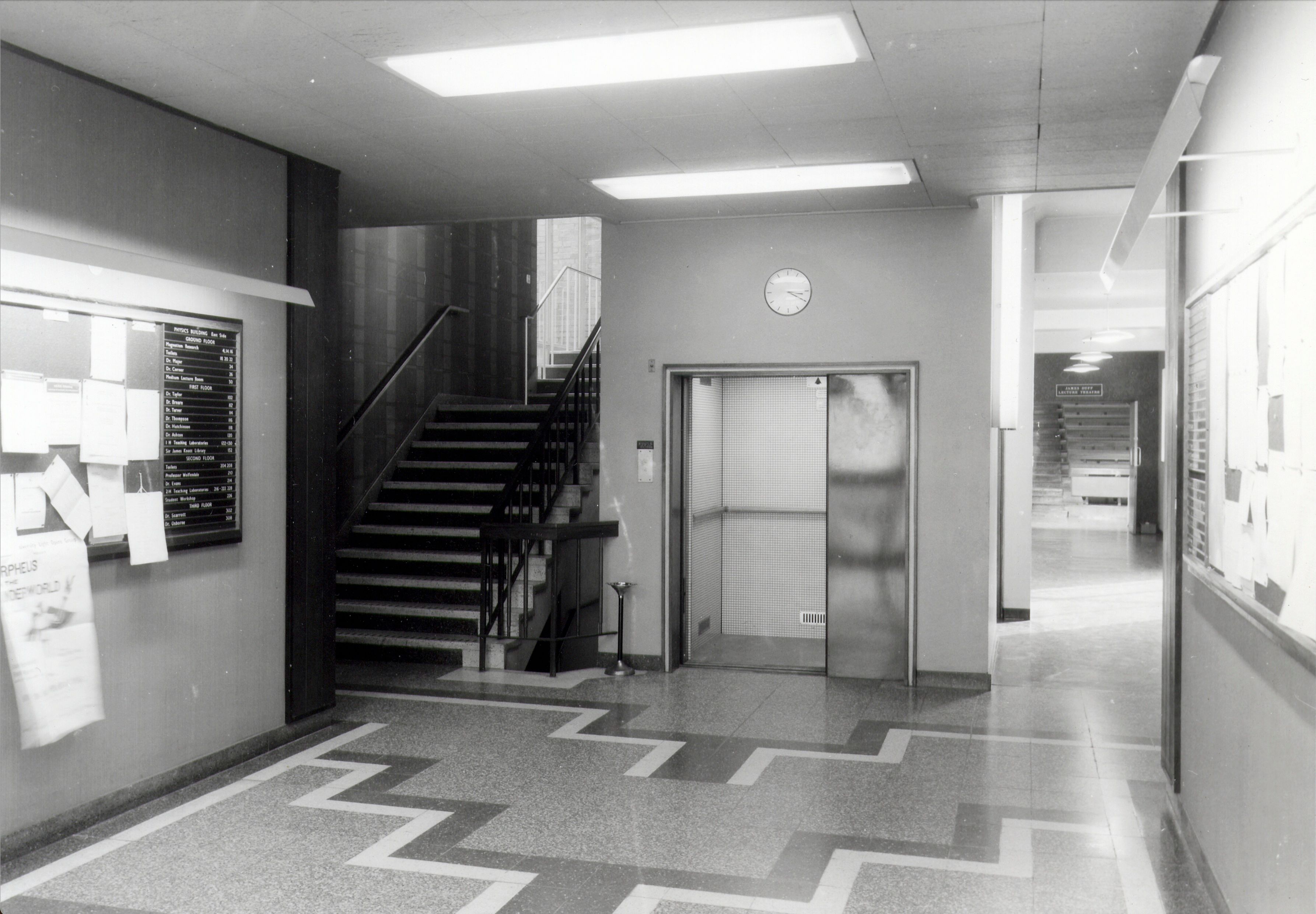 Lobby of the Rochester Building 1960s