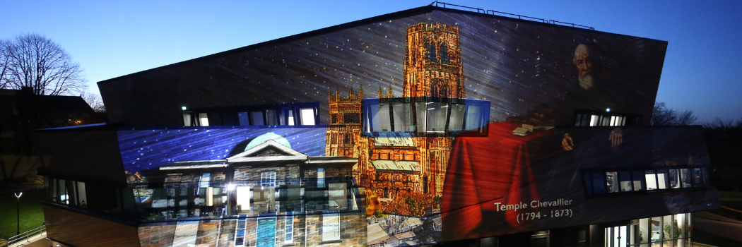 Light projection during the Ogden Centre launch