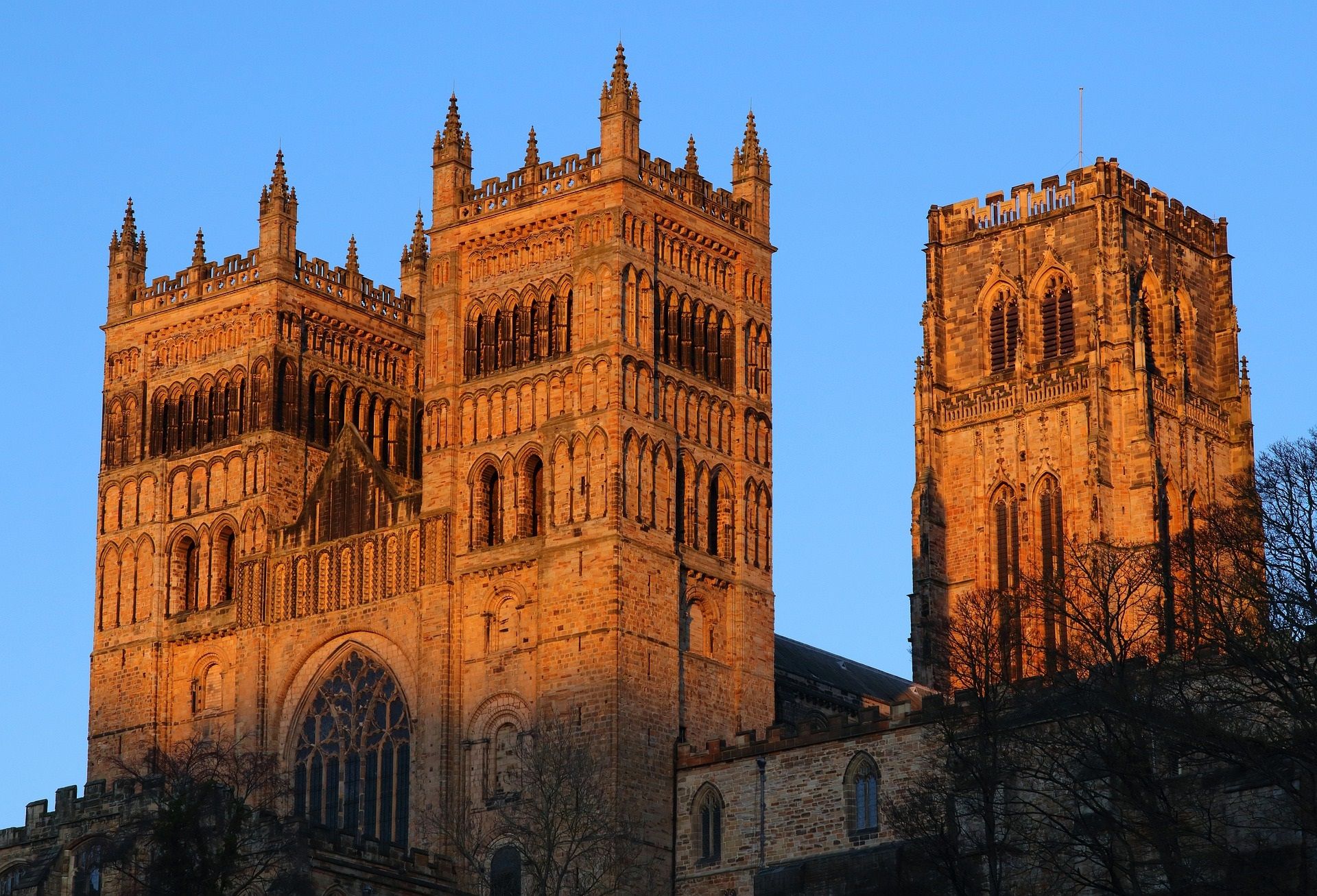 Durham Cathedral at sunset