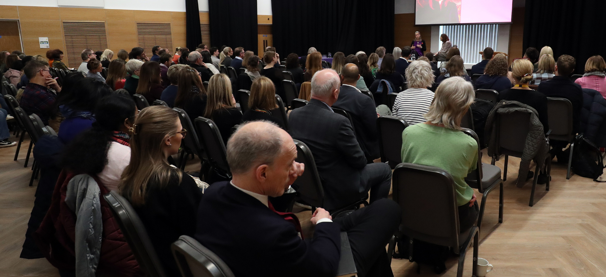 People in the audience at the Meet the Chancellor event