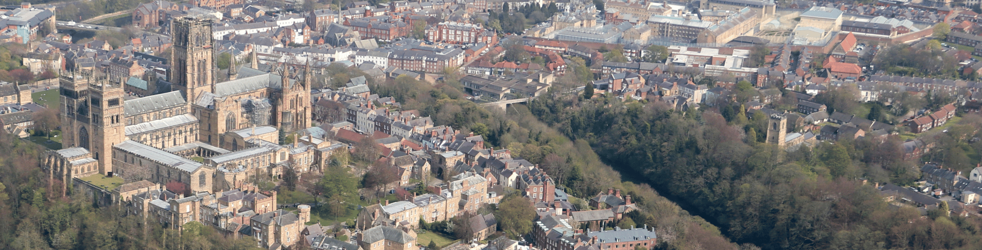 Durham City landscape from above