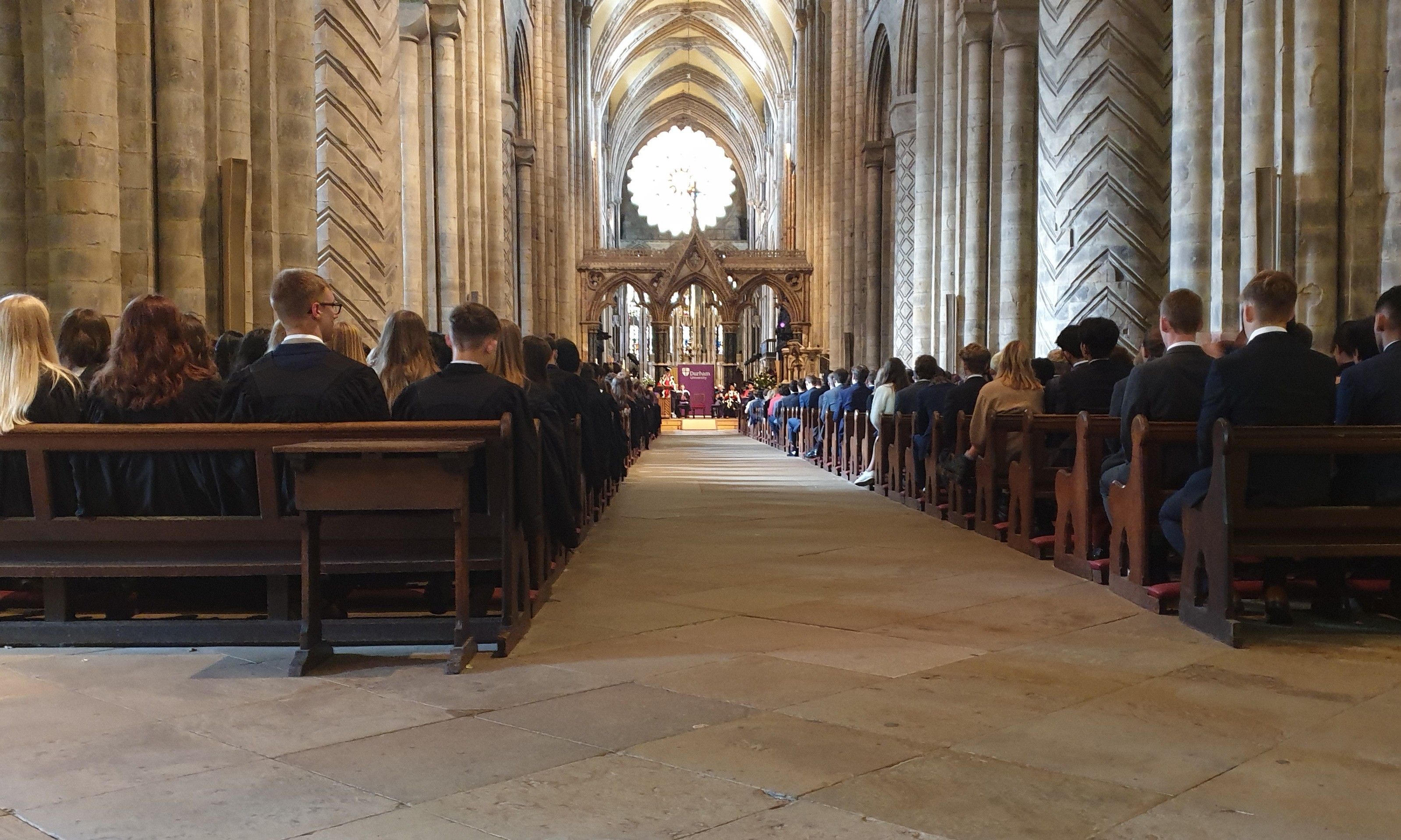 Durham Cathedral interior during Matriculation
