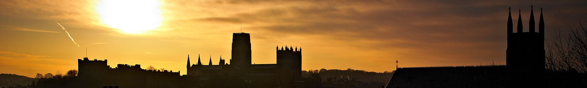 Durham City Skyline at sunset
