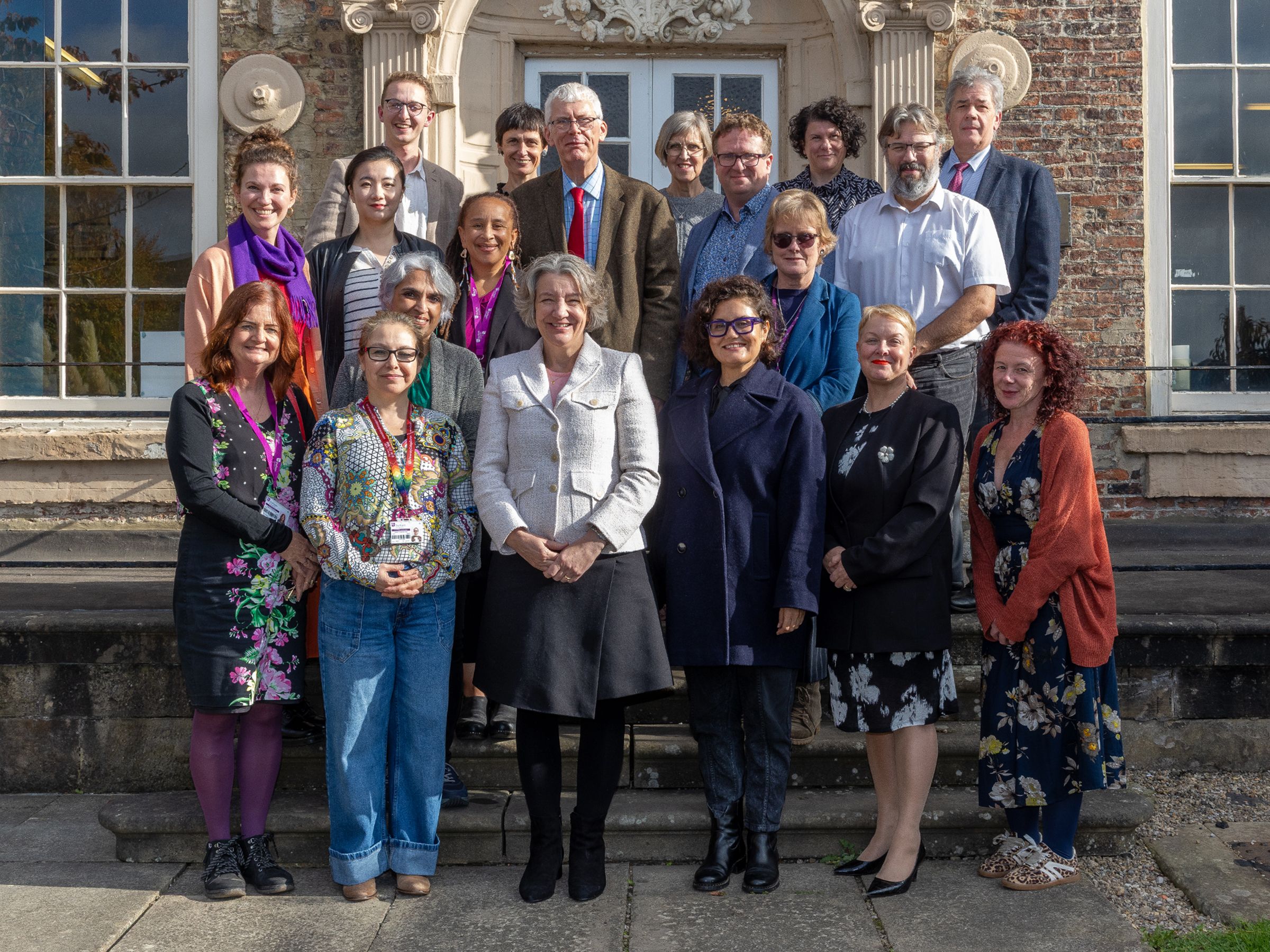 Group photo outside Cosin's Hall