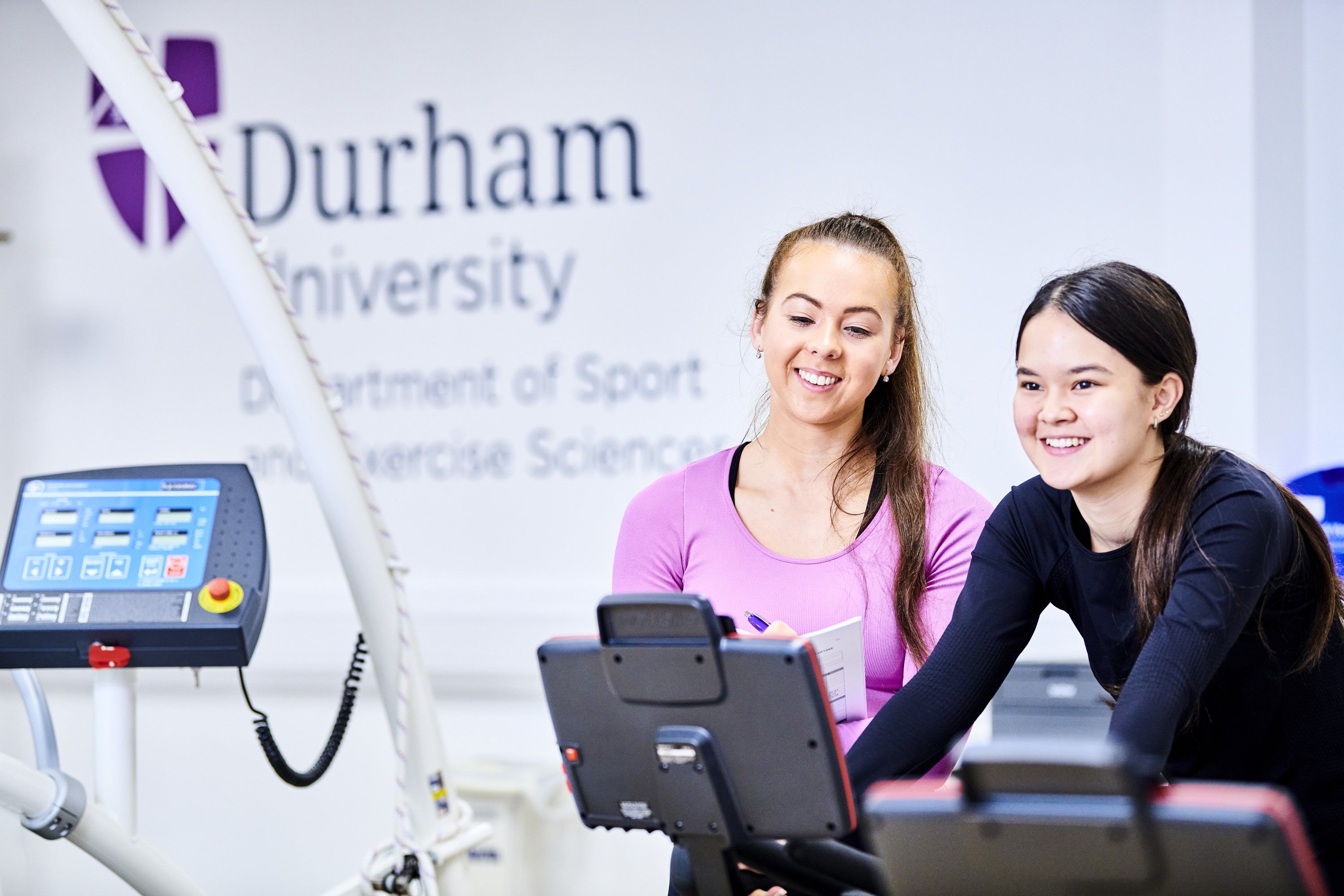 Students on Exercise Bike